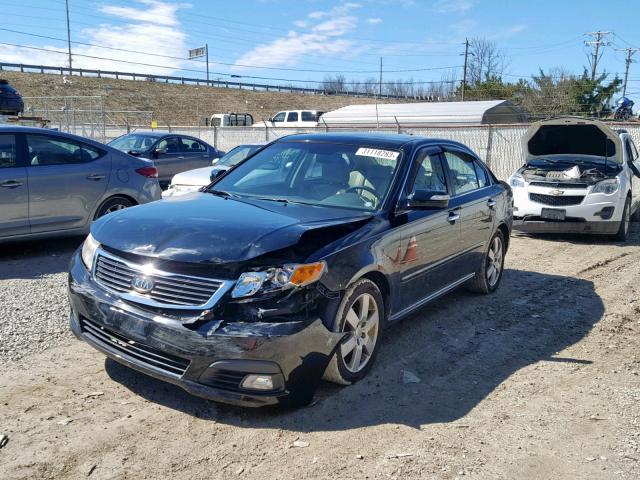 KNAGE224495288243 - 2009 KIA OPTIMA LX BLACK photo 2