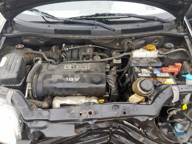 KL1TD52665B485795 - 2005 CHEVROLET AVEO BASE შავი ფოტო 7