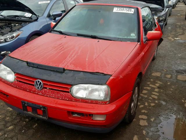 3VWBA81E7TM800226 - 1996 VOLKSWAGEN CABRIO RED photo 2