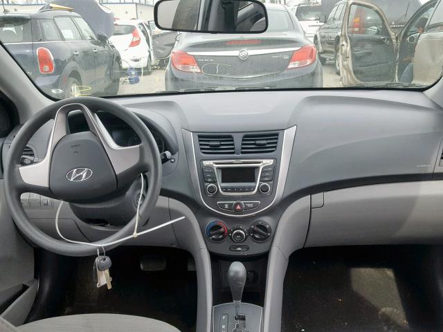 KMHCT4AE3HU315932 - 2017 HYUNDAI ACCENT SE GRAY photo 9