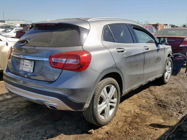 WDCTG4GB5GJ238464 - 2016 MERCEDES-BENZ GLA 250 4M GRAY photo 4