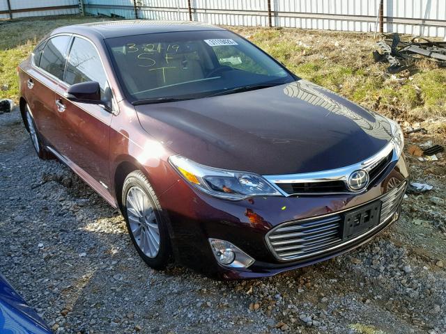 4T1BD1EB1DU010057 - 2013 TOYOTA AVALON HYB BURGUNDY photo 1