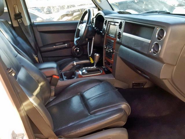 1J4RG5GT9AC122074 - 2010 JEEP COMMANDER WHITE photo 5