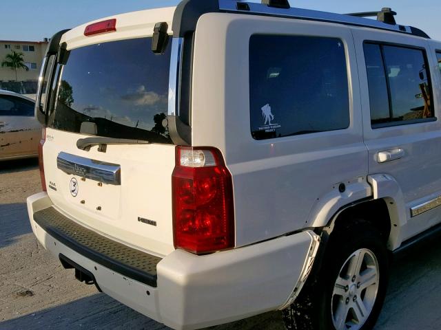 1J4RG5GT9AC122074 - 2010 JEEP COMMANDER WHITE photo 9