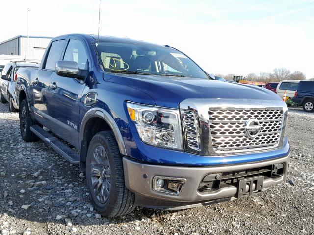 1N6AA1E57HN527511 - 2017 NISSAN TITAN SV BLUE photo 1