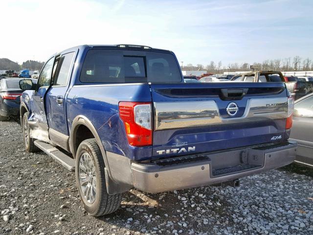 1N6AA1E57HN527511 - 2017 NISSAN TITAN SV BLUE photo 3