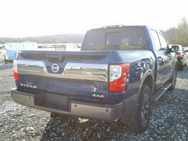 1N6AA1E57HN527511 - 2017 NISSAN TITAN SV BLUE photo 4