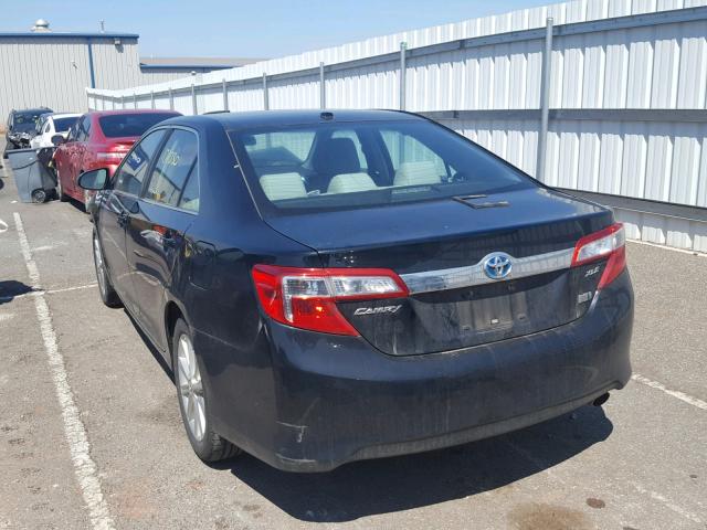 4T1BD1FKXCU025752 - 2012 TOYOTA CAMRY HYBR BLACK photo 3