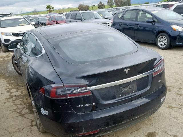 5YJSA1E17GF148980 - 2016 TESLA MODEL S Սև լուսանկար 3