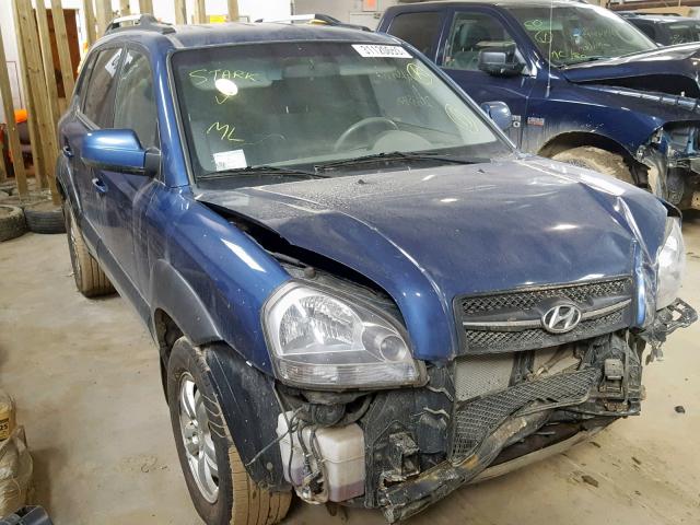 KM8JM72D38U901350 - 2008 HYUNDAI TUCSON GL BLUE photo 1