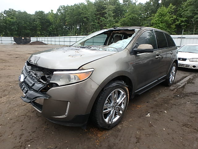 2FMDK3J9XCBA77225 - 2012 FORD EDGE SEL TAN photo 2