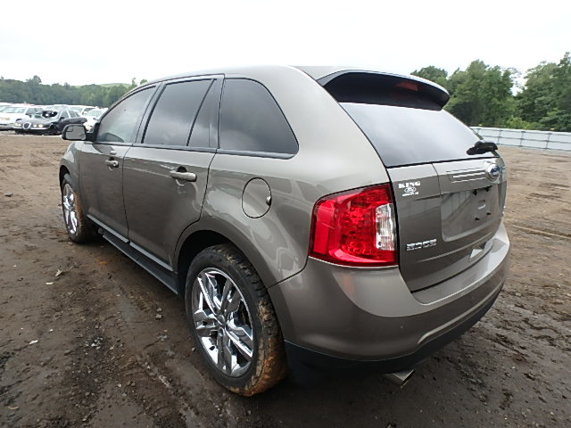 2FMDK3J9XCBA77225 - 2012 FORD EDGE SEL TAN photo 3