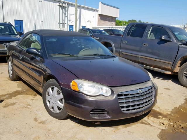 1C3EL45X54N349100 - 2004 CHRYSLER SEBRING LX BURGUNDY photo 1