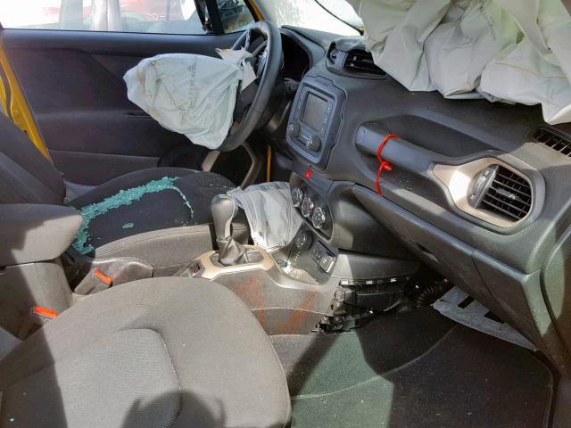 ZACCJBAT7GPD89531 - 2016 JEEP RENEGADE S YELLOW photo 5