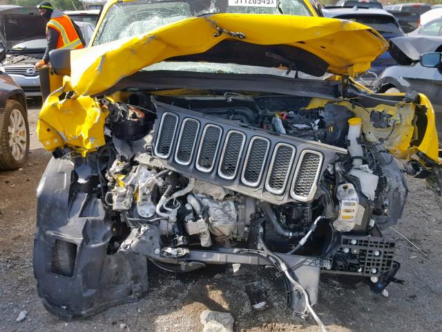 ZACCJBAT7GPD89531 - 2016 JEEP RENEGADE S YELLOW photo 9