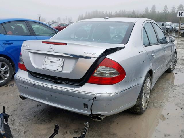 WDBUF92X79B400121 - 2009 MERCEDES-BENZ E 300 4MAT SILVER photo 4