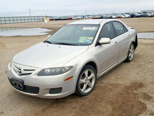 1YVHP80CX75M27975 - 2007 MAZDA 6 I GRAY photo 2