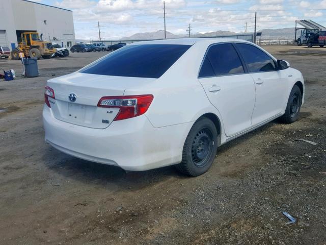 4T1BD1FK7CU056649 - 2012 TOYOTA CAMRY HYBR WHITE photo 4