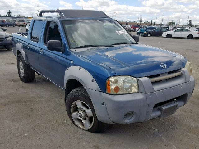 1N6ED27T01C385174 - 2001 NISSAN FRONTIER C BLUE photo 1