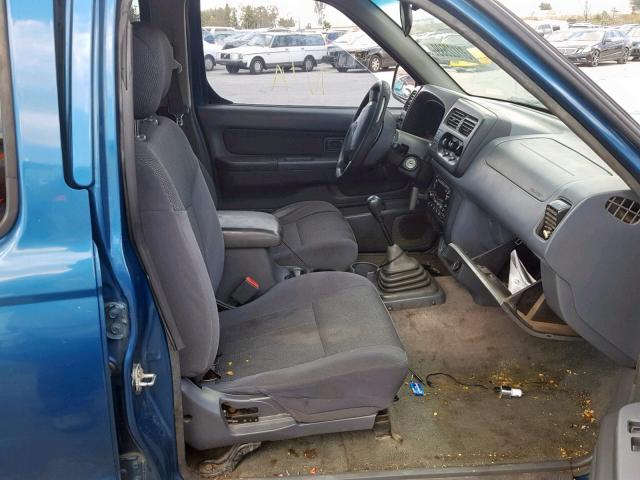 1N6ED27T01C385174 - 2001 NISSAN FRONTIER C BLUE photo 5