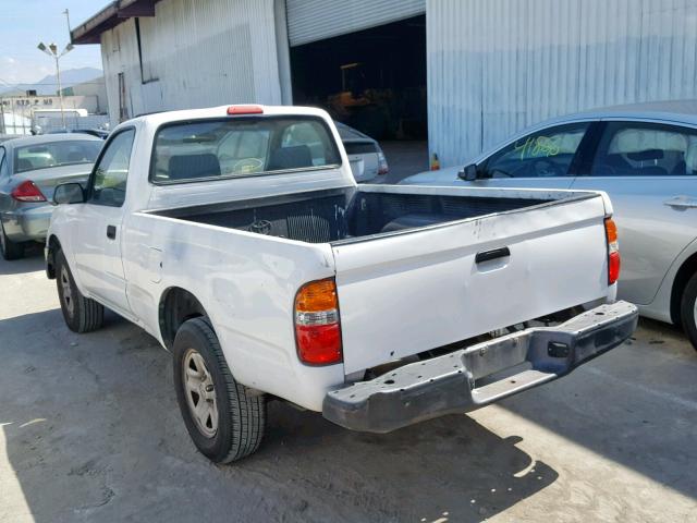 5TENL42NX1Z856971 - 2001 TOYOTA TACOMA WHITE photo 3