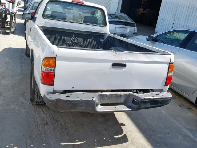 5TENL42NX1Z856971 - 2001 TOYOTA TACOMA WHITE photo 9