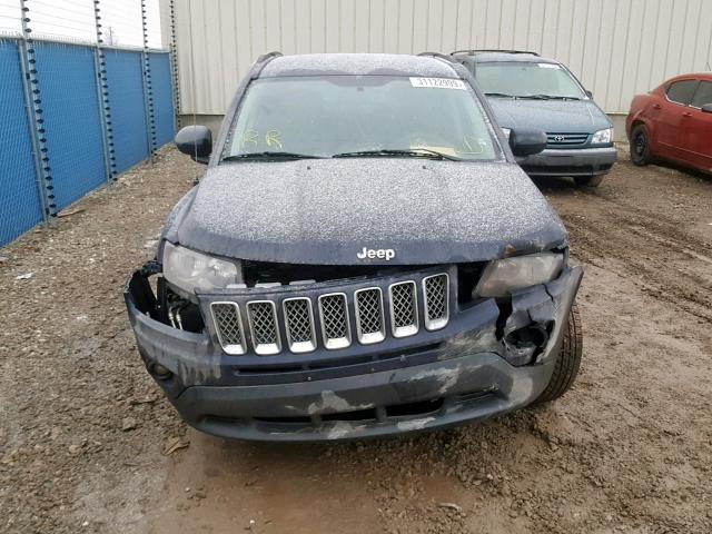 1C4NJDAB1ED804592 - 2014 JEEP COMPASS SP BLUE photo 9