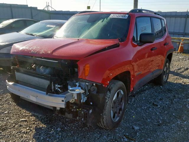 ZACCJBAB9JPH54810 - 2018 JEEP RENEGADE S 红色 照片 2