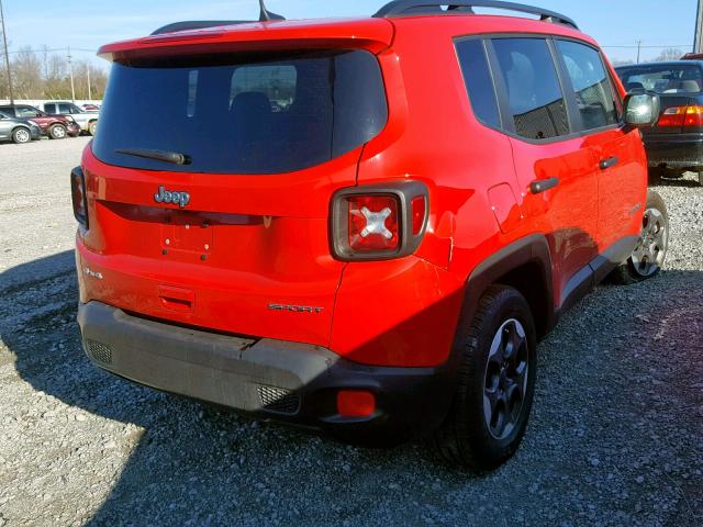 ZACCJBAB9JPH54810 - 2018 JEEP RENEGADE S 红色 照片 4