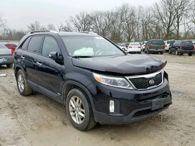 5XYKTDA65FG650195 - 2015 KIA SORENTO LX BLACK photo 1