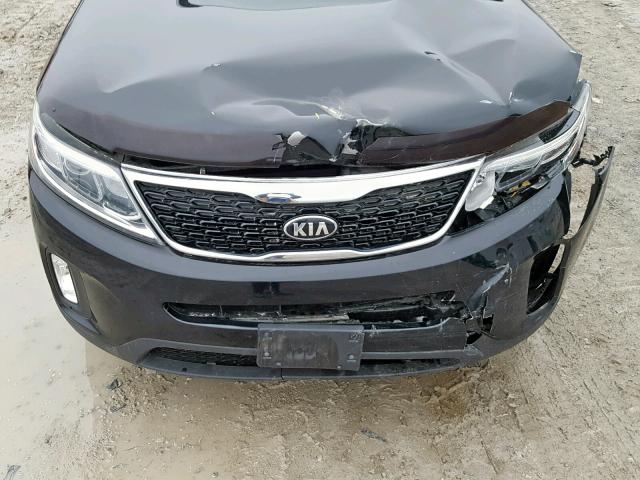 5XYKTDA65FG650195 - 2015 KIA SORENTO LX BLACK photo 7