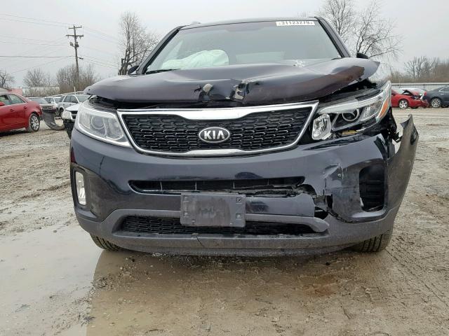 5XYKTDA65FG650195 - 2015 KIA SORENTO LX BLACK photo 9