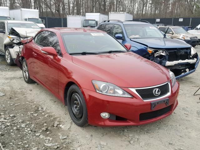 JTHFF2C29C2526538 - 2012 LEXUS IS 250 RED photo 1