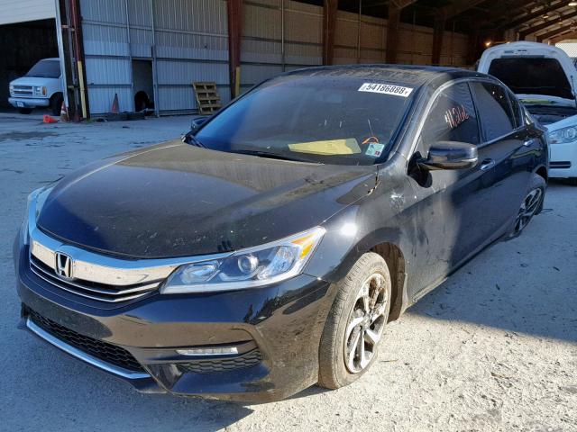 1HGCR3F87GA029986 - 2016 HONDA ACCORD EXL BLACK photo 2