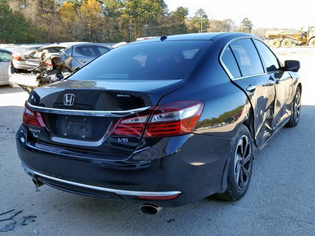 1HGCR3F87GA029986 - 2016 HONDA ACCORD EXL BLACK photo 4