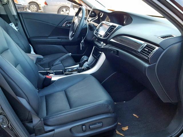 1HGCR3F87GA029986 - 2016 HONDA ACCORD EXL BLACK photo 5