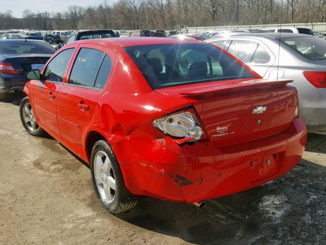 1G1AL55F767686875 - 2006 CHEVROLET COBALT LT RED photo 3