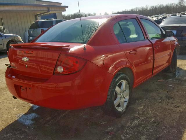 1G1AL55F767686875 - 2006 CHEVROLET COBALT LT RED photo 4