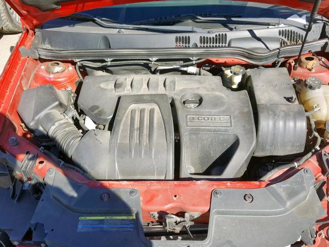 1G1AL55F767686875 - 2006 CHEVROLET COBALT LT RED photo 7