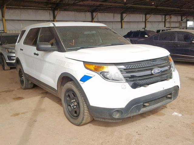 1FM5K8ARXEGB85843 - 2014 FORD EXPLORER P WHITE photo 1