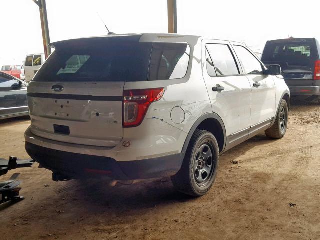 1FM5K8ARXEGB85843 - 2014 FORD EXPLORER P WHITE photo 4