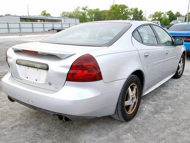 2G2WP522X41353281 - 2004 PONTIAC GRAND PRIX SILVER photo 4