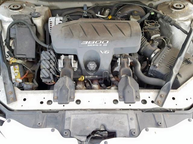 2G2WP522X41353281 - 2004 PONTIAC GRAND PRIX SILVER photo 7