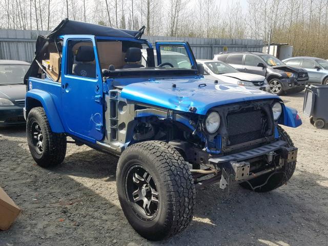 1C4AJWAG0EL180280 - 2014 JEEP WRANGLER S BLUE photo 1