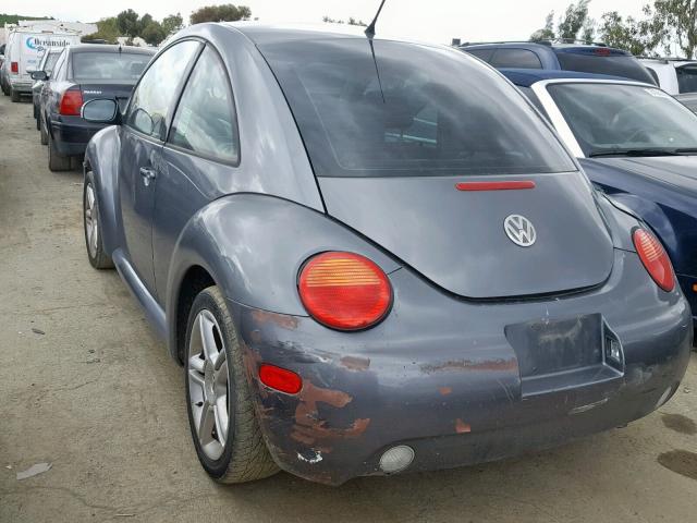 3VWCD31C25M411347 - 2005 VOLKSWAGEN NEW BEETLE ნაცრისფერი ფოტო 3
