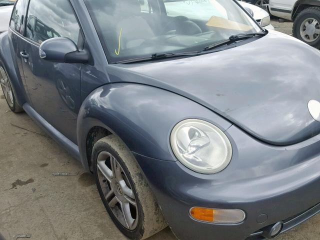 3VWCD31C25M411347 - 2005 VOLKSWAGEN NEW BEETLE ნაცრისფერი ფოტო 9