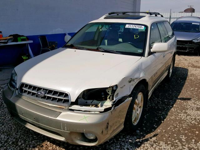 4S3BH686637618111 - 2003 SUBARU LEGACY OUT CREAM photo 2