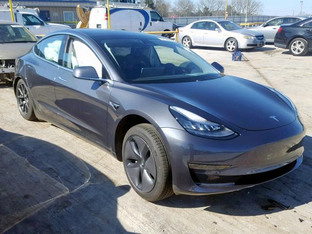 5YJ3E1EA4JF158933 - 2018 TESLA MODEL 3 CHARCOAL photo 1