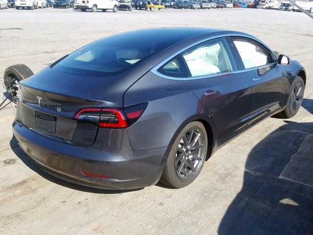 5YJ3E1EA4JF158933 - 2018 TESLA MODEL 3 CHARCOAL photo 4