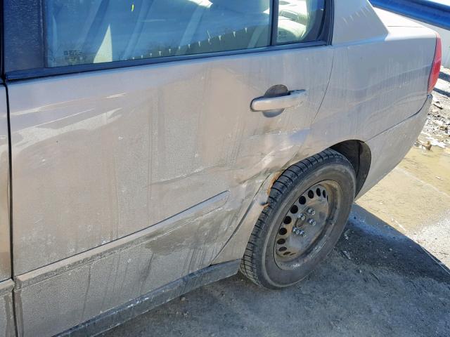 1G1ZS58F27F314689 - 2007 CHEVROLET MALIBU LS BROWN photo 9